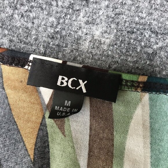 Y2K BCX Top Babydoll Medium Fairy Groovy Drape Twist Retro 60s 70s Brown Indie - Picture 2 of 9